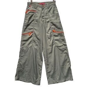 Vintage Kikwear Y2k Wide Leg Parachute Pants Size 28